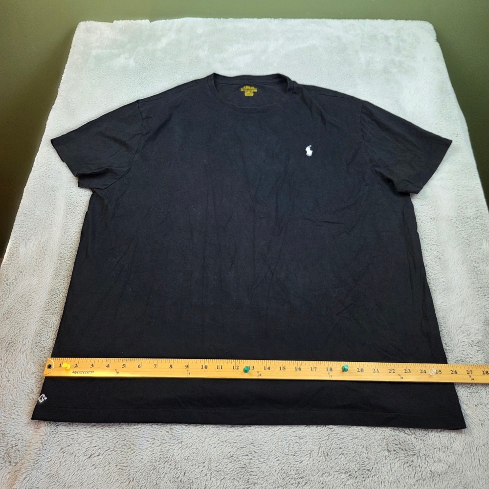 Polo Ralph Lauren T-Shirt Mens XXL Classic Fit Short Sleeve Pony Logo Black Tee
